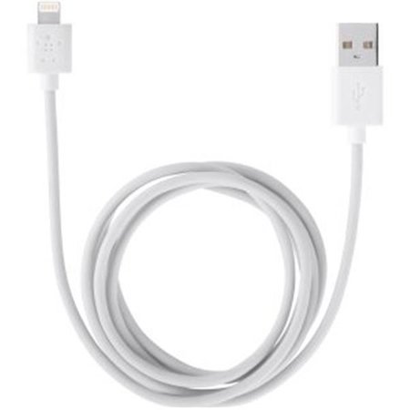 BELKIN Belkin Mobile F8J023BT2M-WHT 2.4 amp Lightning Sync & Charge Cable - White F8J023BT2M-WHT